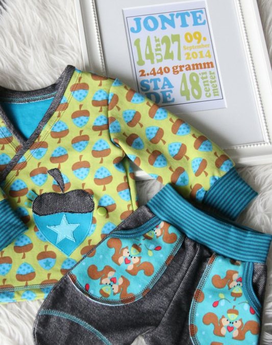Babyoutfit – Miniaturnähen für das Patenkind… Werbung