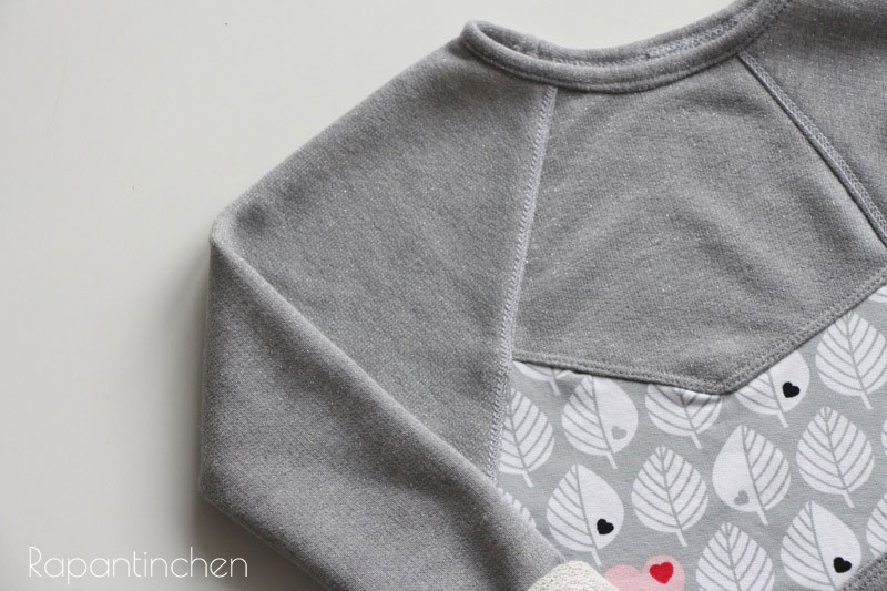 genäht – {Raglanshirt MAILAND aus Glitzersweat}